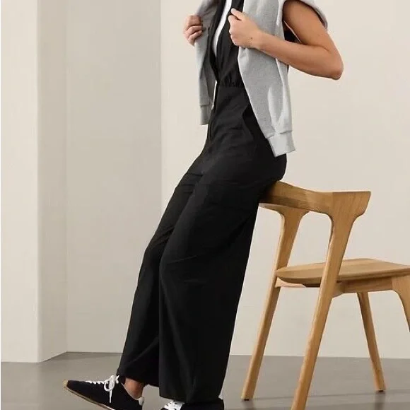 ATHLETA BROOKLYN UTILITY JUMPSUIT BLACK - 2 - Picture 3 of 5